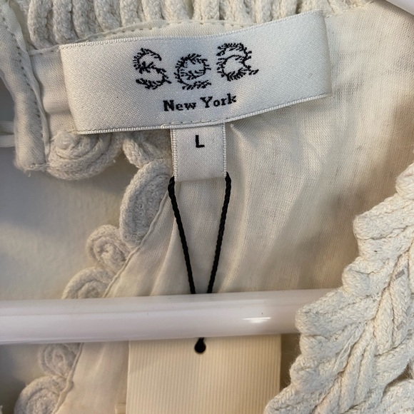 Sea New York Ivory Crochet-Top Maxi Dress - Picture 3 of 13